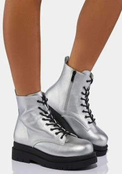 Koi Footwear Silver Morven Ankle Boots