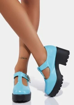 Koi Footwear Flats Turquoise Sai Mary Janes