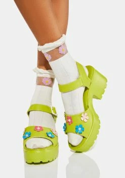 Koi Footwear Cozy Flower Garden Chunky Sandals
