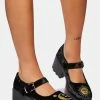 Koi Footwear Black Della Velvet Mary Janes