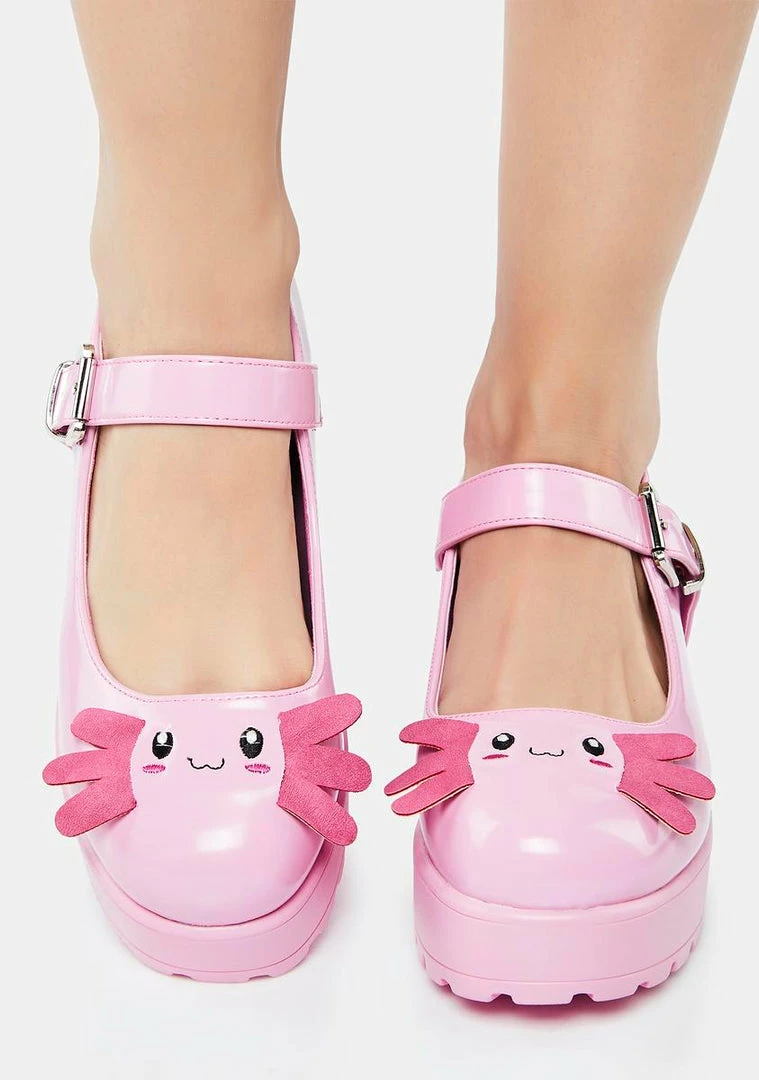Cheapest ๐ Koi Footwear Aztec Axolotl Tira Mary Janes Flats ๐ 3 Koi Footwear Aztec Axolotl Tira Mary Janes Flats