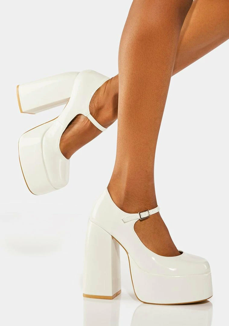 Best reviews of π Koi Footwear White Sweet Attitude Platform π Heels Platforms π 3 Koi Footwear White Sweet Attitude Platform Heels Platforms