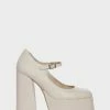 Koi Footwear Cream Sweet Attitude Platform Heels