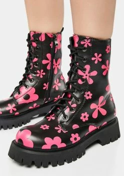 Koi Footwear Smitten Meadows Combat Boots