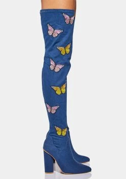 Koi Footwear Boots & Booties Butterfly Effect Denim Boots