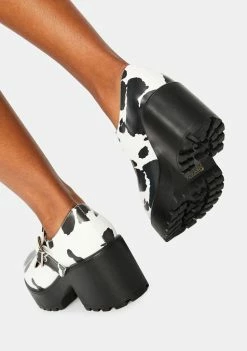 Koi Footwear Nettie Cow Print Mary Janes