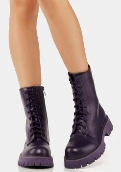 Koi Footwear Corral Military Lace-Up Boots