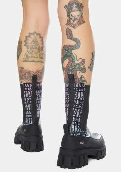 Koi Footwear F It Up Combat Chelsea Boots