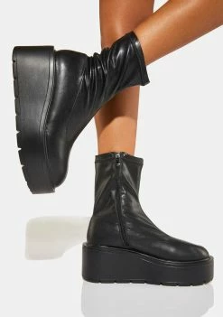 Koi Footwear Caspiar Sock Wedge Boots