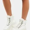 Koi Footwear White Gooey Platform Boots
