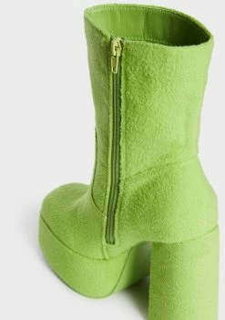 Koi Footwear X Teletubbies Green Platform Boots