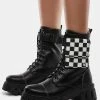 Koi Footwear Fuelled Up Banshee Combat Boots