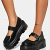 Koi Footwear Black Veritas Platform Mary Janes