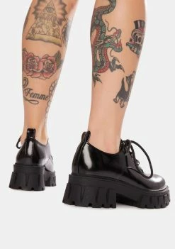 Koi Footwear Vulcan Patent Oxfords