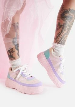 Koi Footwear Pink Aiya Platform Sneakers