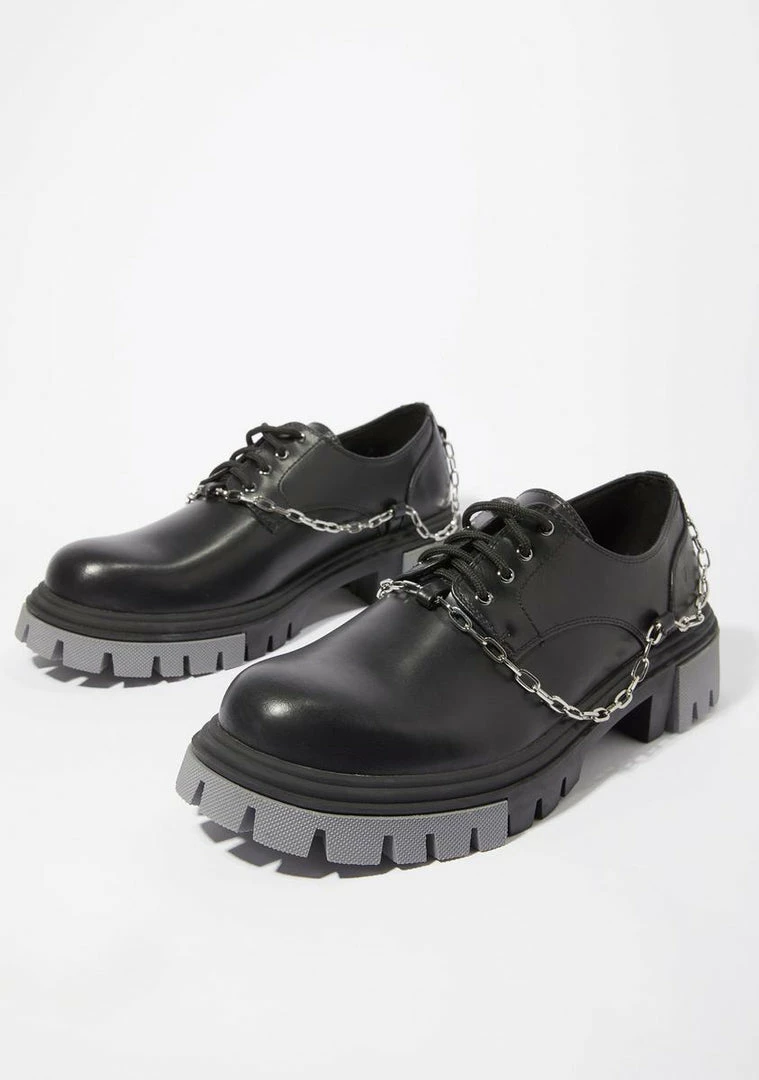 Hot Sale π Koi Footwear Flats Halcyon Chain Oxfords π 3 Koi Footwear Flats Halcyon Chain Oxfords
