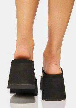 Koi Footwear No Cuddles Teddy Flatform Sandals Platforms