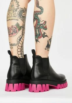 Koi Footwear Raptor Chelsea Boots Platforms