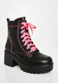 Koi Footwear Boots & Booties Candy Kitana Combat Boots