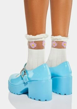 Hot Sale 👏 Koi Footwear Babydoll Blue Tira Mary Janes ❤️ 9 Koi Footwear Babydoll Blue Tira Mary Janes