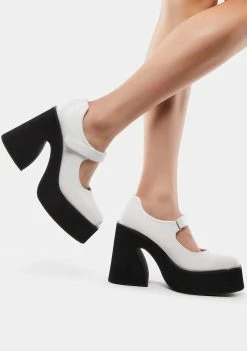Koi Footwear Ambrosia Mary Jane Platform Heels Block Heels