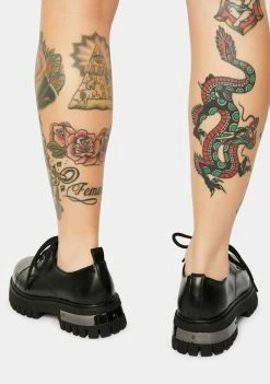 Koi Footwear Shelob Steel Cap Oxfords Platforms