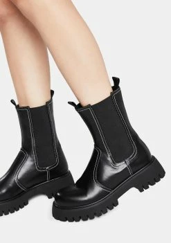 Koi Footwear Gulch Tall Chelsea Boots Platforms