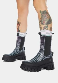 Koi Footwear F It Up Combat Chelsea Boots