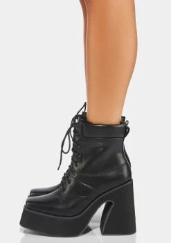 Koi Footwear Rumi Lace Up Platform Boots Boots & Booties
