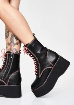 Koi Footwear Candy Enigma Platform Boots Platforms