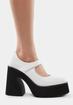 Koi Footwear Ambrosia Mary Jane Platform Heels Block Heels