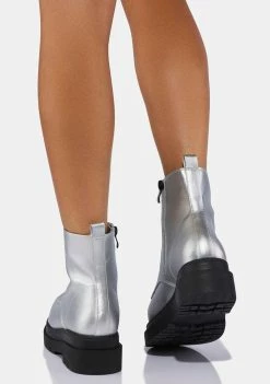 Koi Footwear Silver Morven Ankle Boots