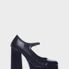 Koi Footwear Platforms Black Darkbloom Mary Janes