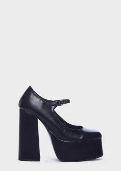 Koi Footwear Platforms Black Darkbloom Mary Janes