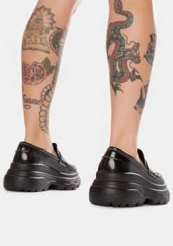 Koi Footwear Lethe Pierced Platform Loafers