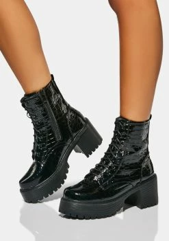 Koi Footwear Osage Croc Combat Boots