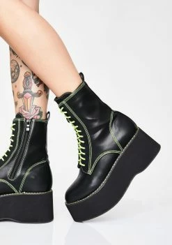 Koi Footwear Slime Enigma Platform Boots Platforms