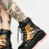 Koi Footwear Helios Flame Combat Boots