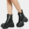Koi Footwear Platform Boots Condor Scars Bubble Lace Up Boots