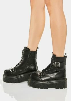 Koi Footwear Boots & Booties Epoine Platform Combat Boots